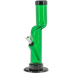 JM Enterprises 9-12" Acrylic Kink Neck Bong - Multiple Colors - Discreet Smoker