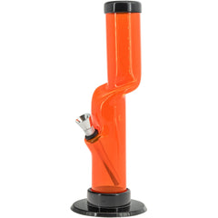 JM Enterprises 9-12" Acrylic Kink Neck Bong - Multiple Colors - Discreet Smoker