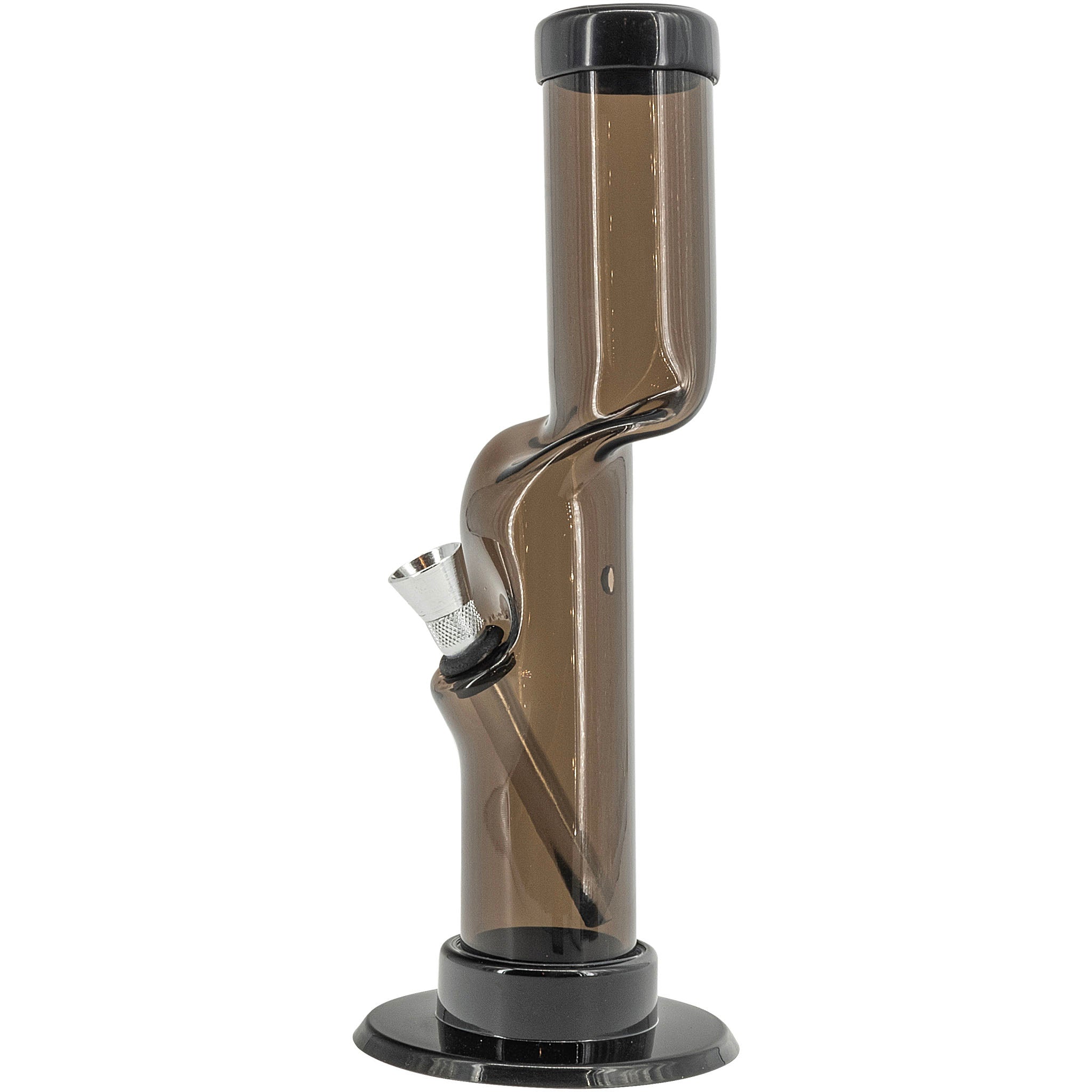 JM Enterprises 9-12" Acrylic Kink Neck Bong - Multiple Colors - Discreet Smoker