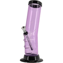 JM Enterprises 9-12" Acrylic Bent Neck Bong - Multiple Colors - Discreet Smoker