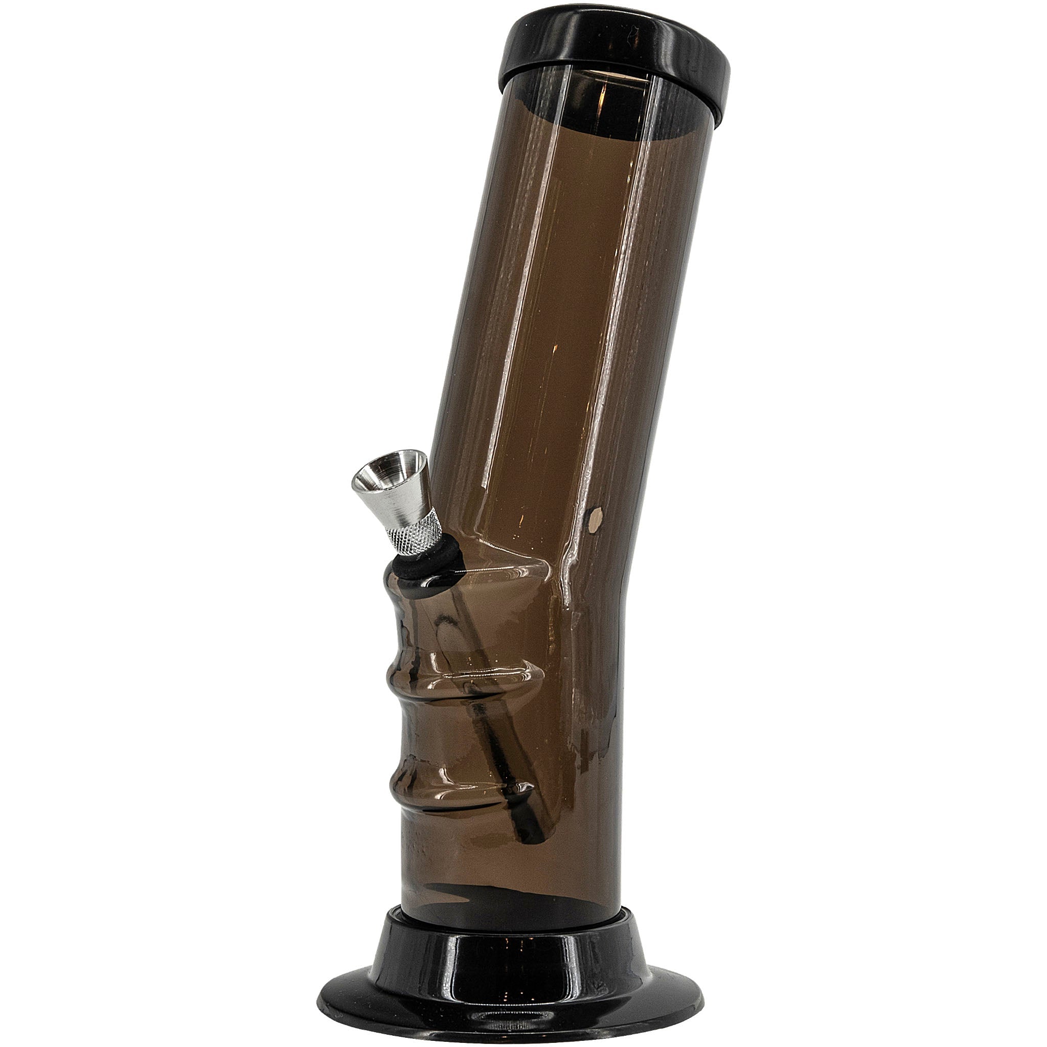 JM Enterprises 9-12" Acrylic Bent Neck Bong - Multiple Colors - Discreet Smoker