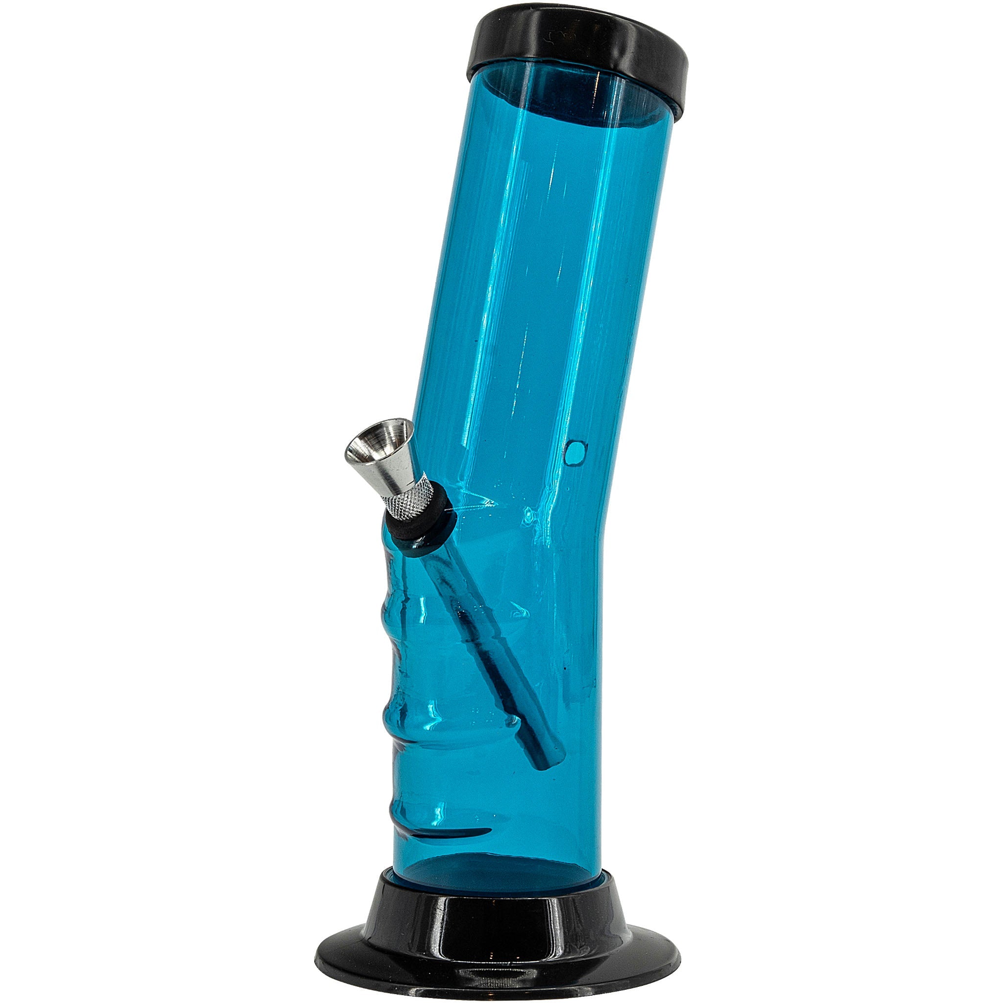 JM Enterprises 9-12" Acrylic Bent Neck Bong - Multiple Colors - Discreet Smoker
