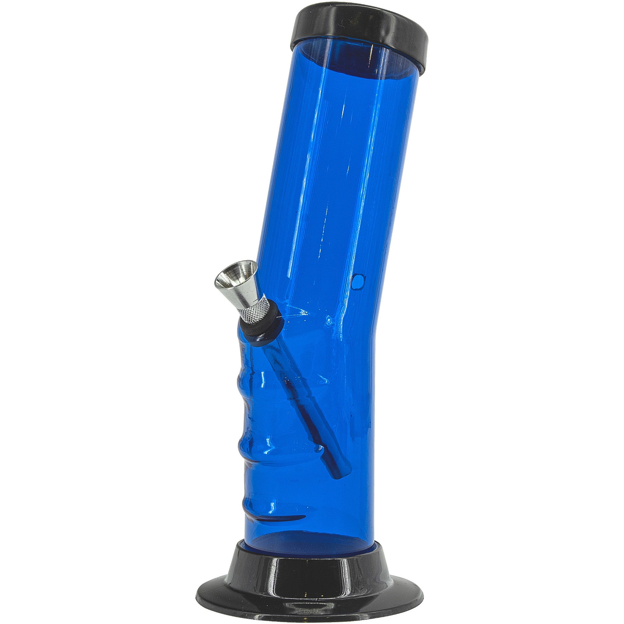 JM Enterprises 9-12" Acrylic Bent Neck Bong - Multiple Colors - Discreet Smoker
