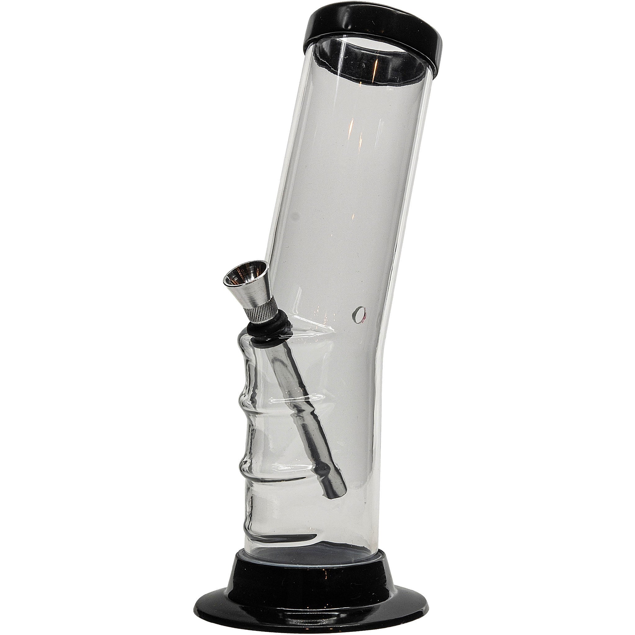 JM Enterprises 9-12" Acrylic Bent Neck Bong - Multiple Colors - Discreet Smoker