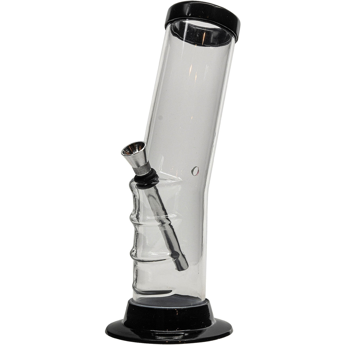 JM Enterprises 9-12" Acrylic Bent Neck Bong - Multiple Colors - Discreet Smoker