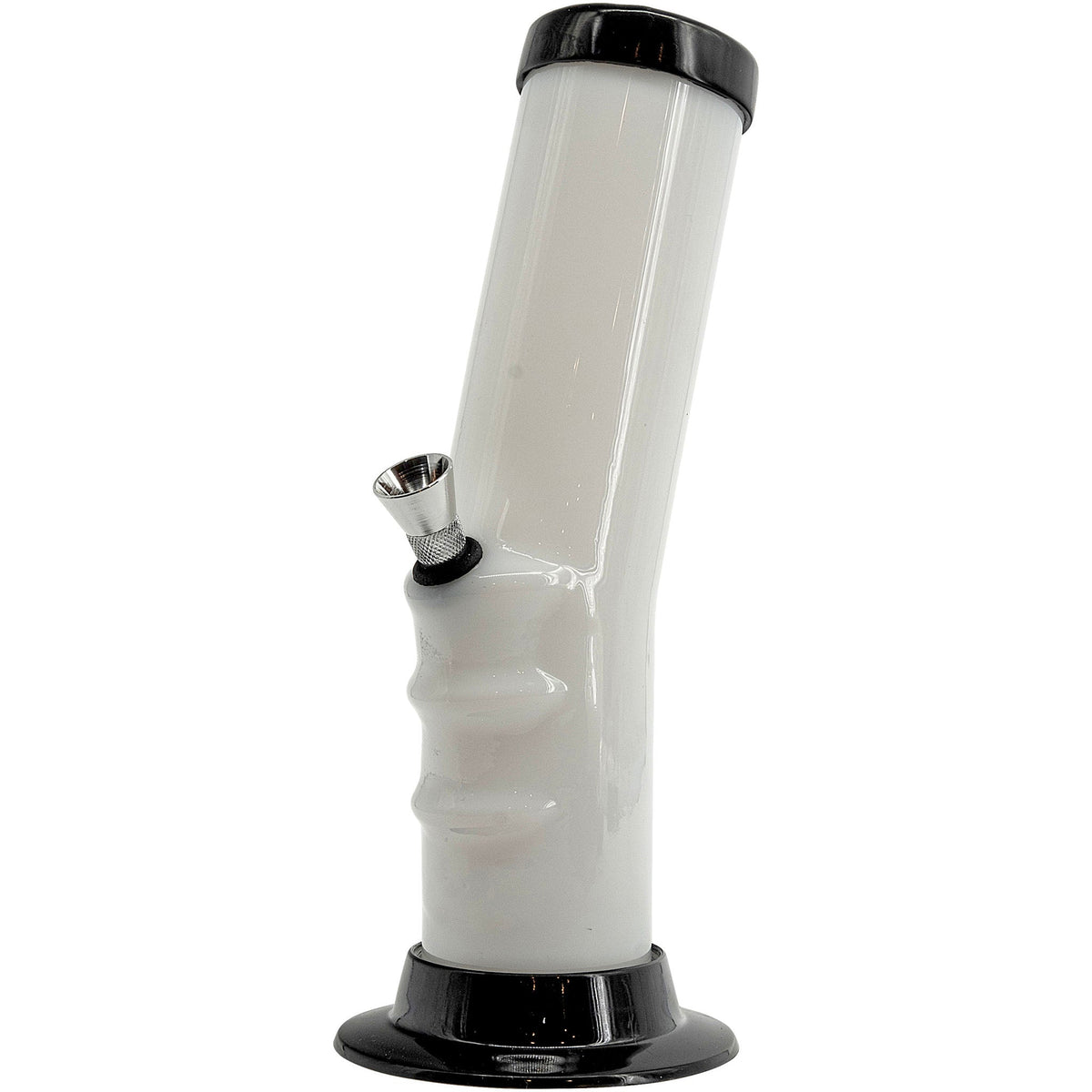 JM Enterprises 9-12" Acrylic Bent Neck Bong - Multiple Colors - Discreet Smoker