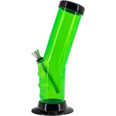 JM Enterprises 9-12" Acrylic Bent Neck Bong - Multiple Colors - Discreet Smoker