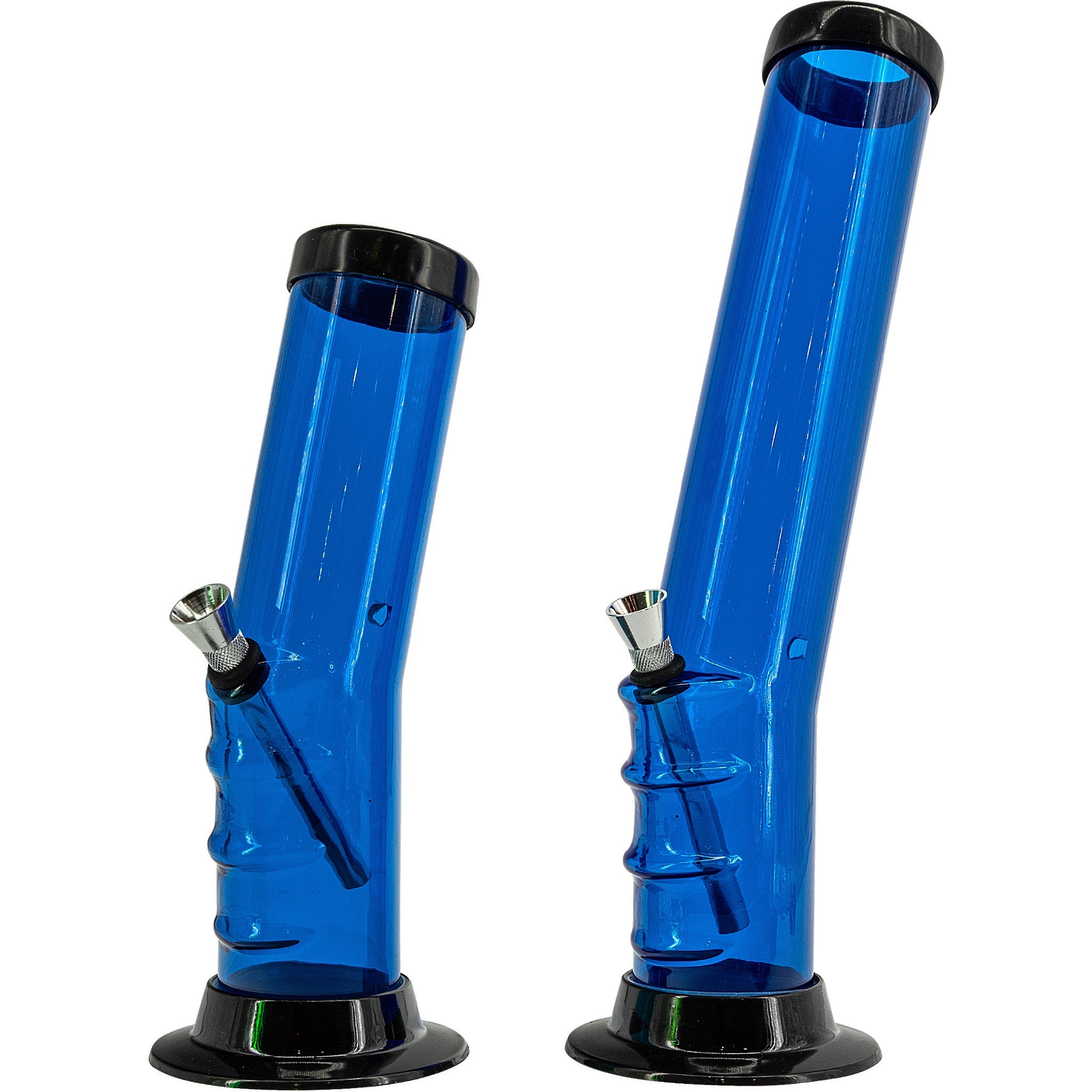 JM Enterprises 9-12" Acrylic Bent Neck Bong - Multiple Colors - Discreet Smoker