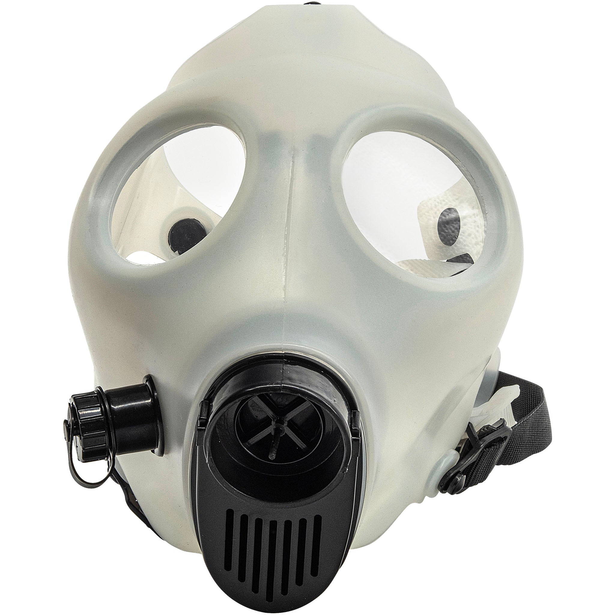 JM Enterprises Acrylic Glow In The Dark Curved Steamroller Tube Gas Mask - Discreet Smoker