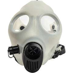 JM Enterprises Acrylic Glow In The Dark Curved Steamroller Tube Gas Mask - Discreet Smoker