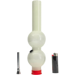 JM Enterprises Acrylic Glow In The Dark Double Bubble Diffuser Gas Mask - Discreet Smoker