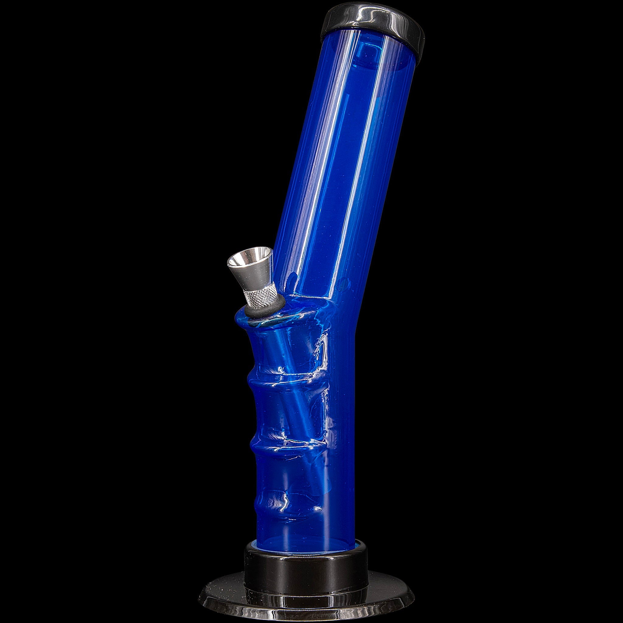 JM Enterprises 9-12" Acrylic Angled Straight Tube Bong - Multiple Colors - Discreet Smoker