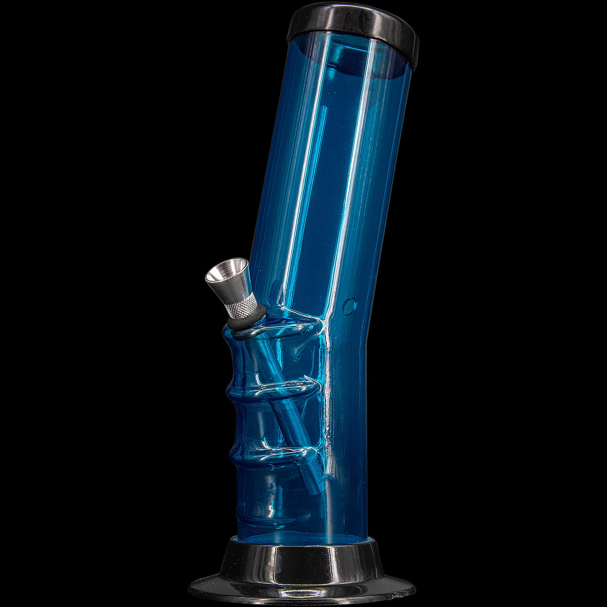 JM Enterprises 9-12" Acrylic Bent Neck Bong - Multiple Colors - Discreet Smoker