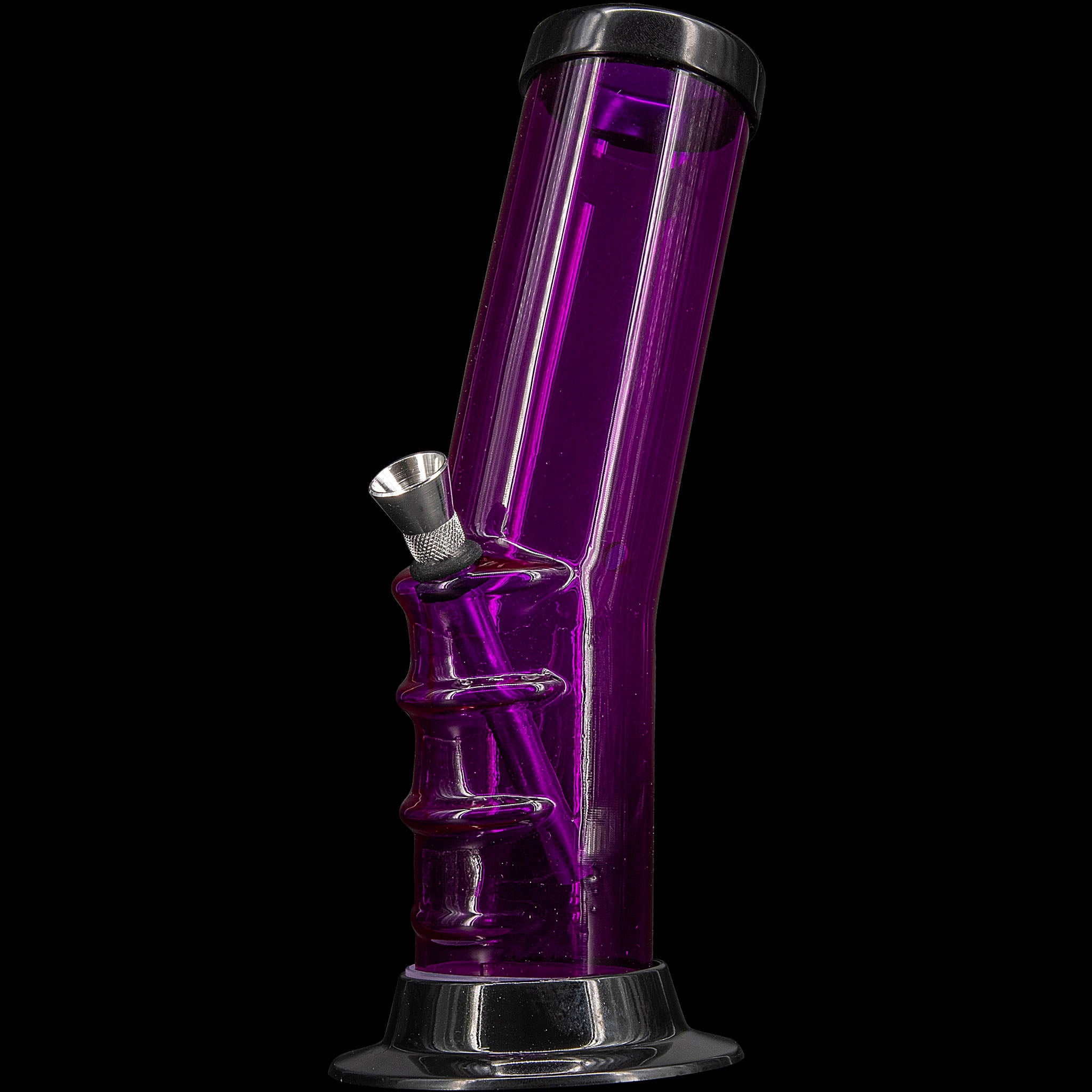 JM Enterprises 9-12" Acrylic Bent Neck Bong - Multiple Colors - Discreet Smoker