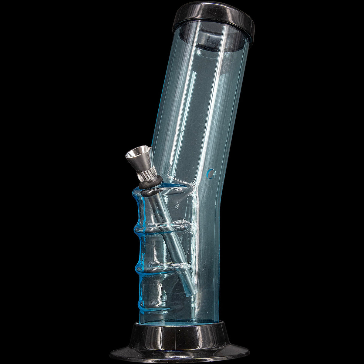 JM Enterprises 9-12" Acrylic Bent Neck Bong - Multiple Colors - Discreet Smoker