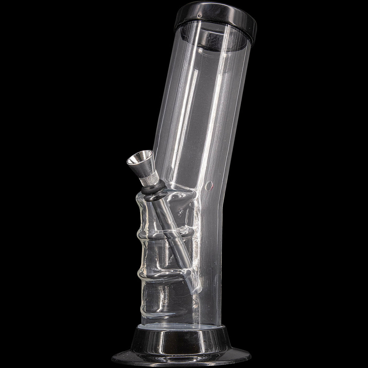 JM Enterprises 9-12" Acrylic Bent Neck Bong - Multiple Colors - Discreet Smoker