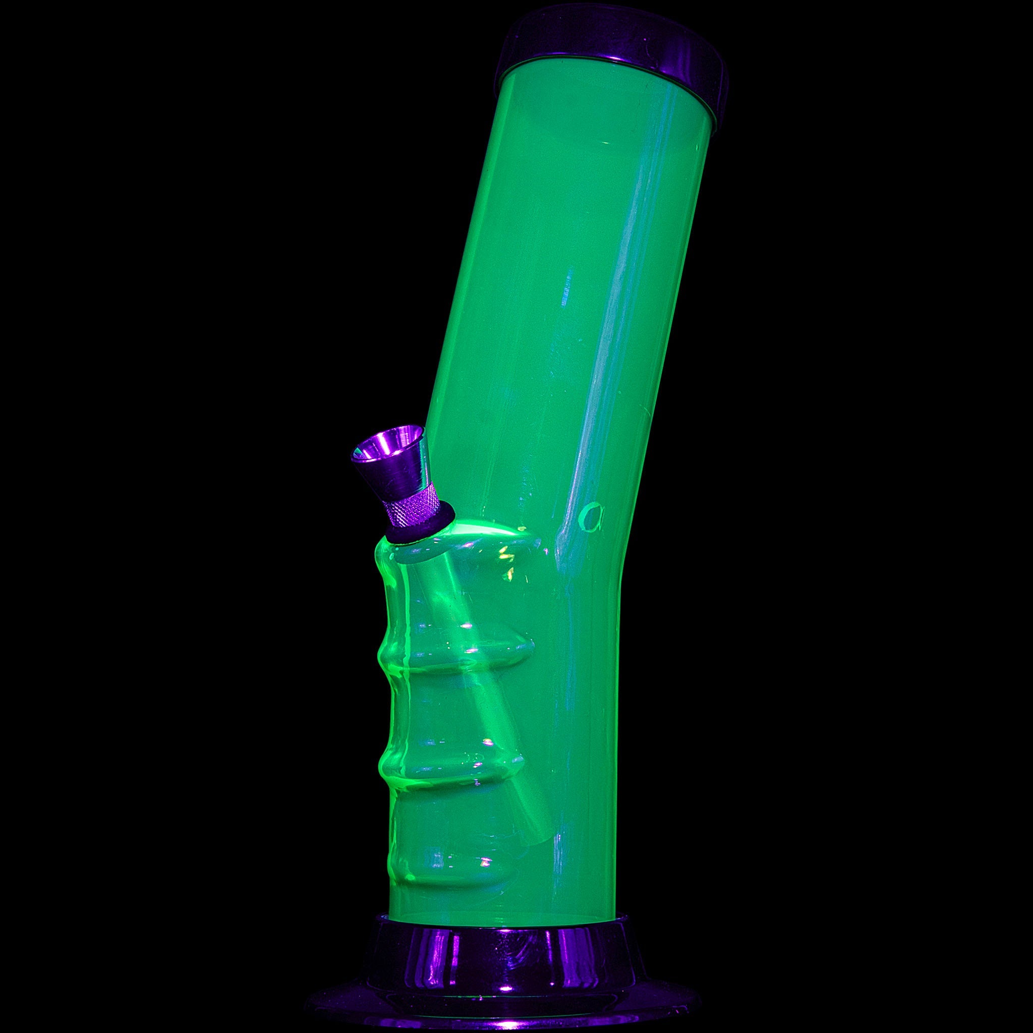 JM Enterprises 9-12" Acrylic Bent Neck Bong - Multiple Colors - Discreet Smoker