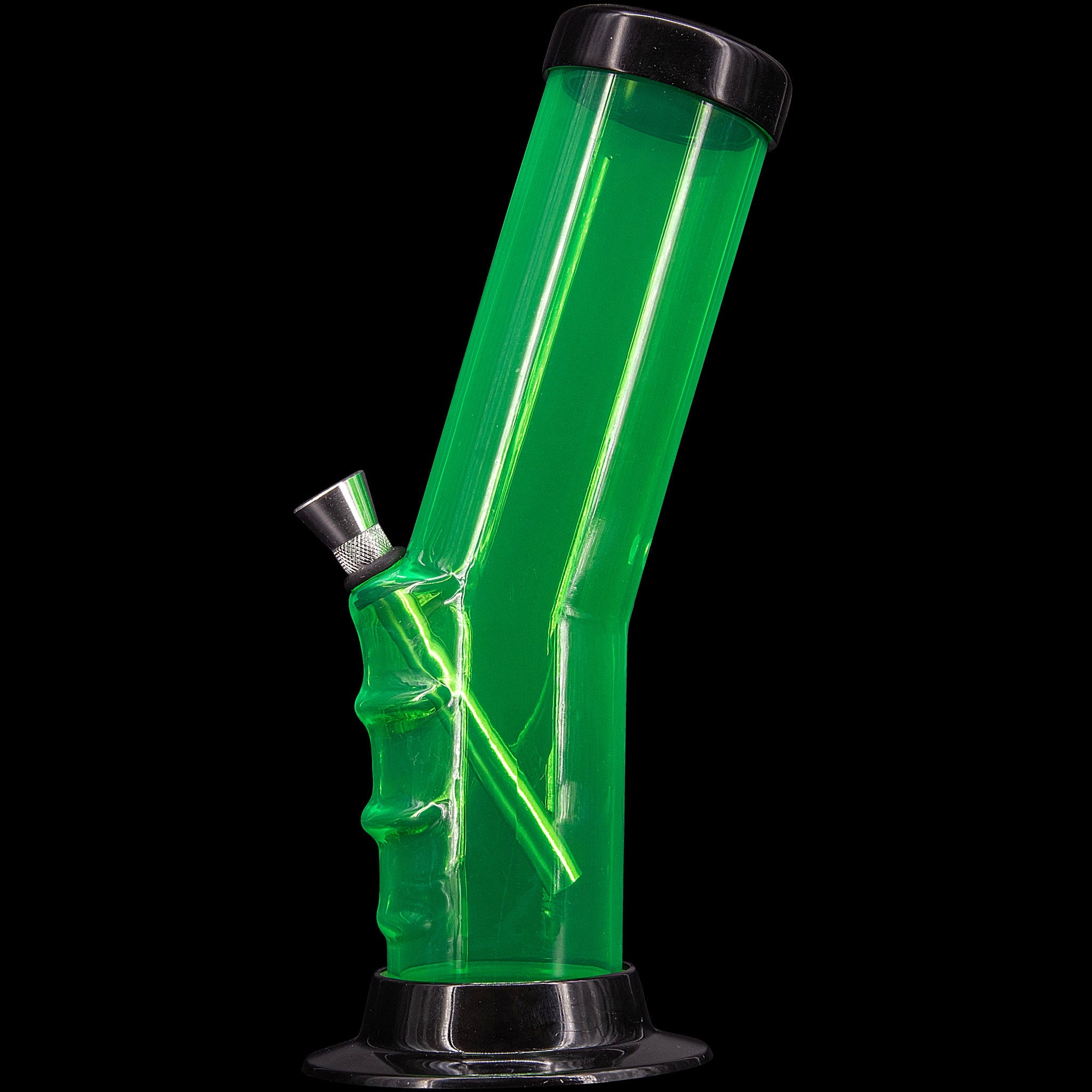 JM Enterprises 9-12" Acrylic Bent Neck Bong - Multiple Colors - Discreet Smoker