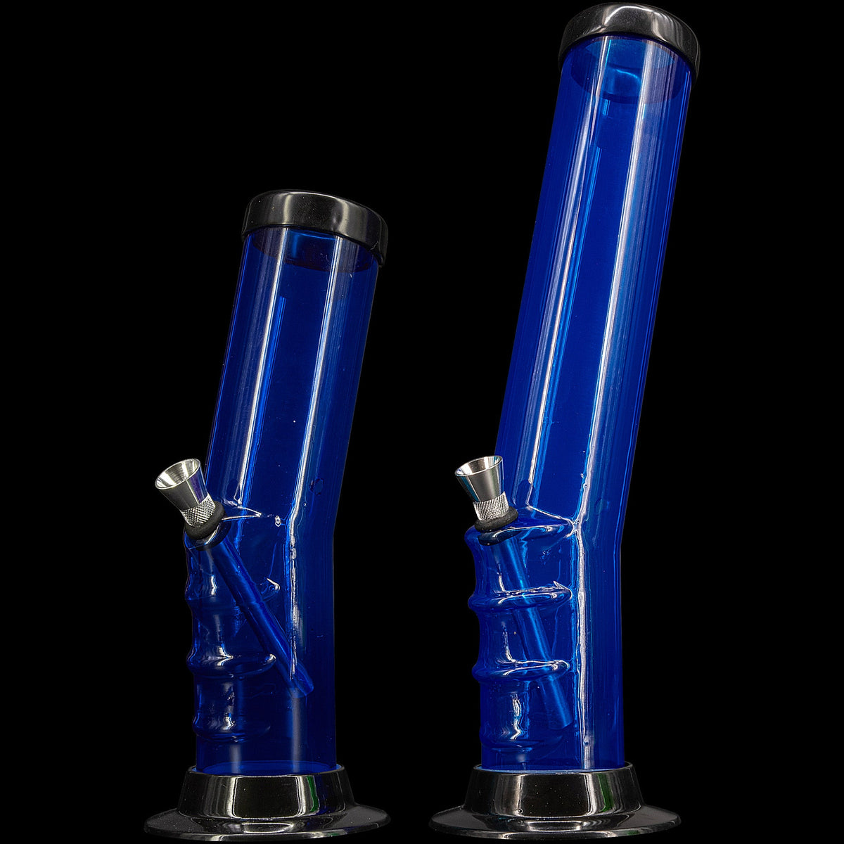 JM Enterprises 9-12" Acrylic Bent Neck Bong - Multiple Colors - Discreet Smoker