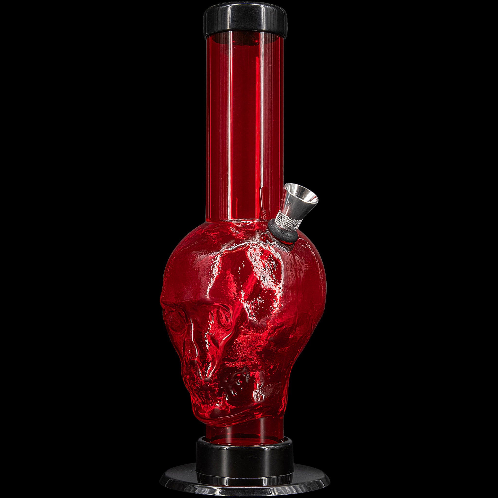 JM Enterprises 9-12" Acrylic Skull Bong - Multiple Colors - Discreet Smoker
