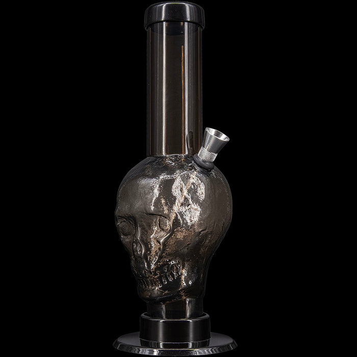 JM Enterprises 9-12" Acrylic Skull Bong - Multiple Colors, Black