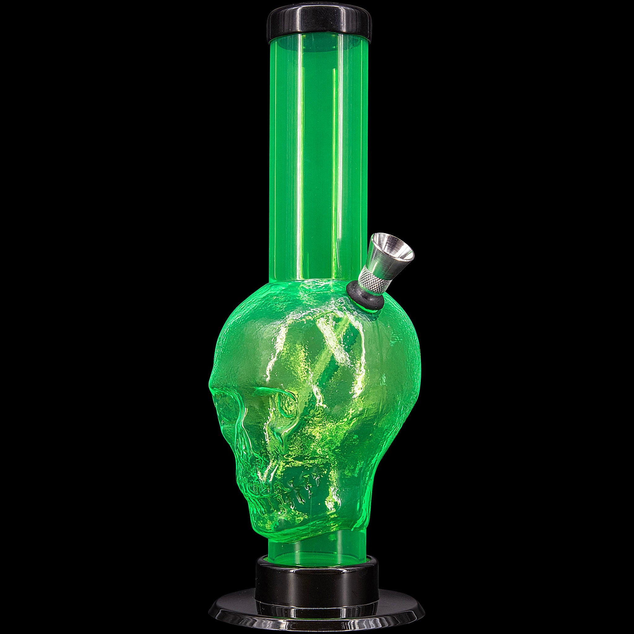 JM Enterprises 9-12" Acrylic Skull Bong - Multiple Colors - Discreet Smoker