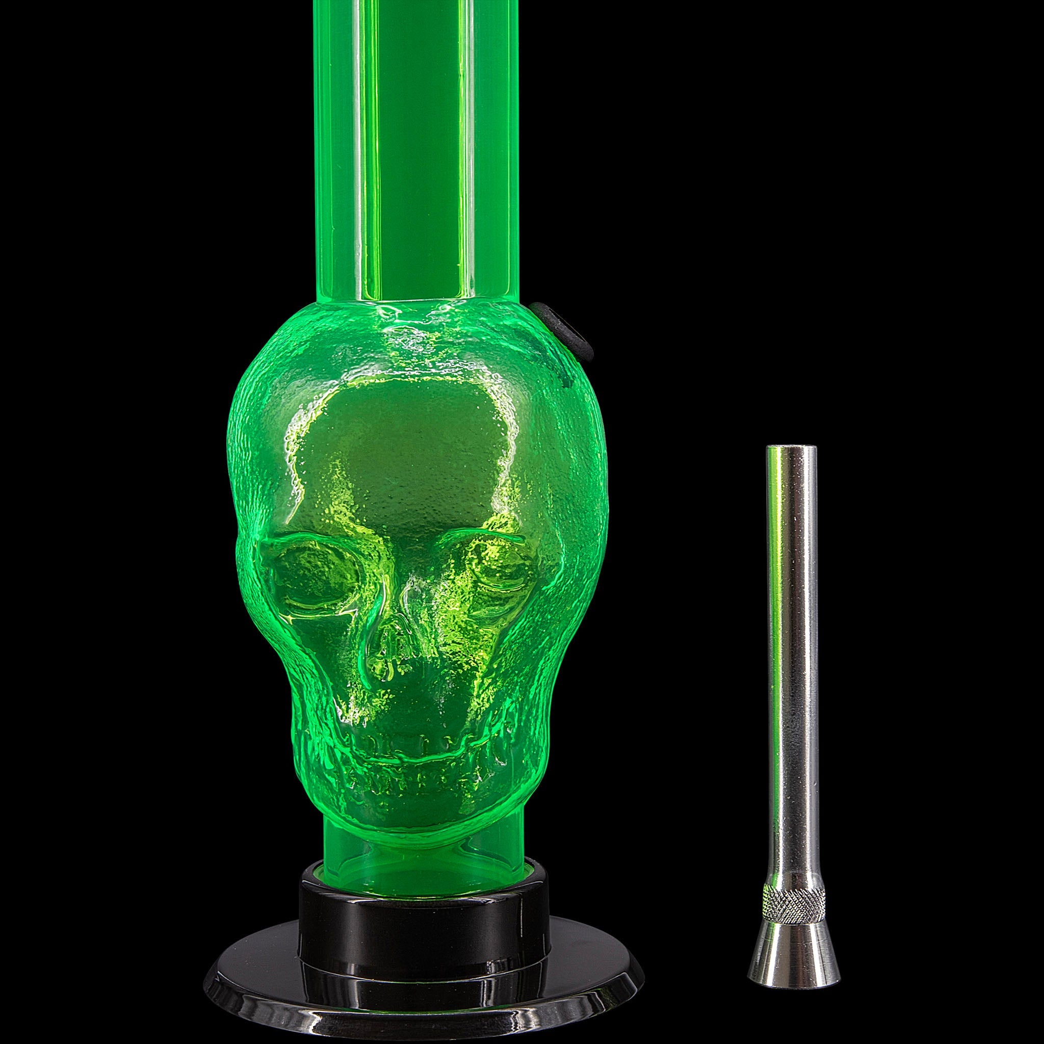 JM Enterprises 9-12" Acrylic Skull Bong - Multiple Colors - Discreet Smoker