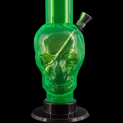 JM Enterprises 9-12" Acrylic Skull Bong - Multiple Colors - Discreet Smoker