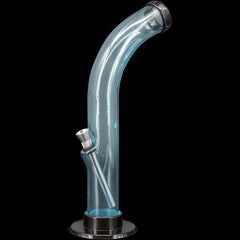 JM Enterprises 10'' Acrylic Curved Tube Bong - Multiple Colors - Discreet Smoker