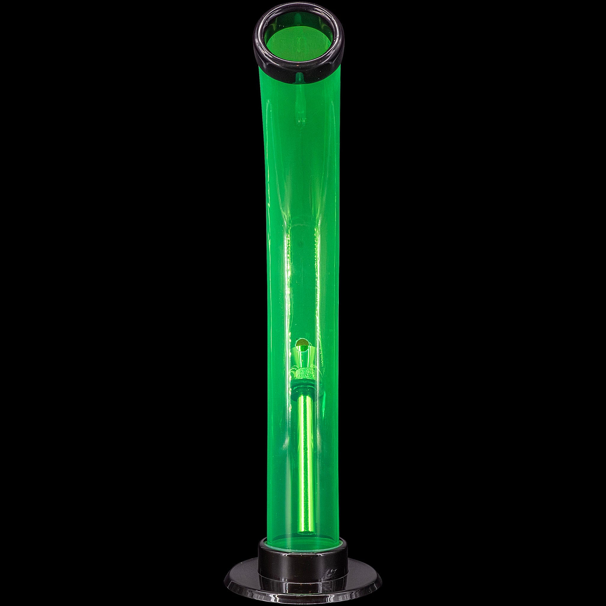 JM Enterprises 10'' Acrylic Curved Tube Bong - Multiple Colors - Discreet Smoker