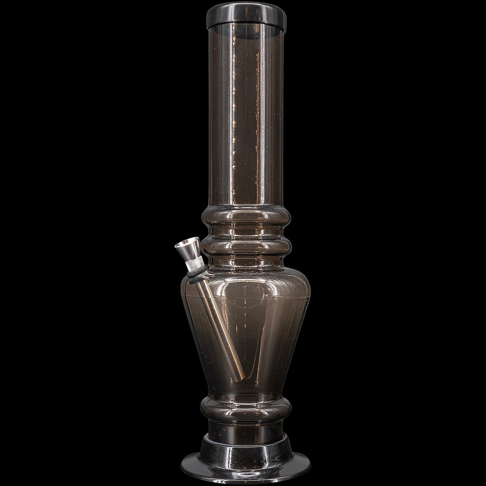 JM Enterprises 12" Acrylic Vase Base Bong - Multiple Colors - Discreet Smoker
