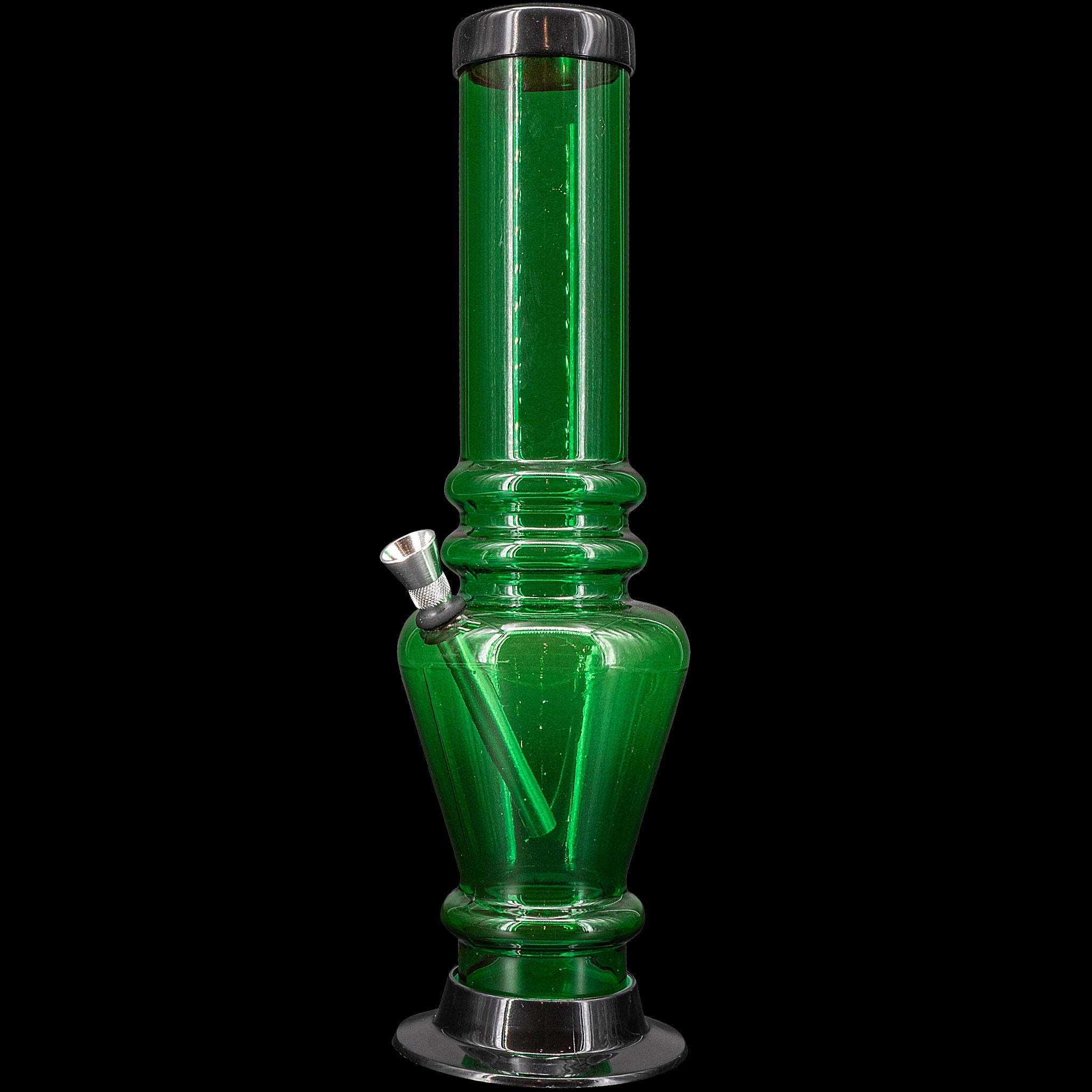 JM Enterprises 12" Acrylic Vase Base Bong - Multiple Colors - Discreet Smoker