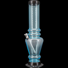 JM Enterprises 12" Acrylic Vase Base Bong - Multiple Colors - Discreet Smoker