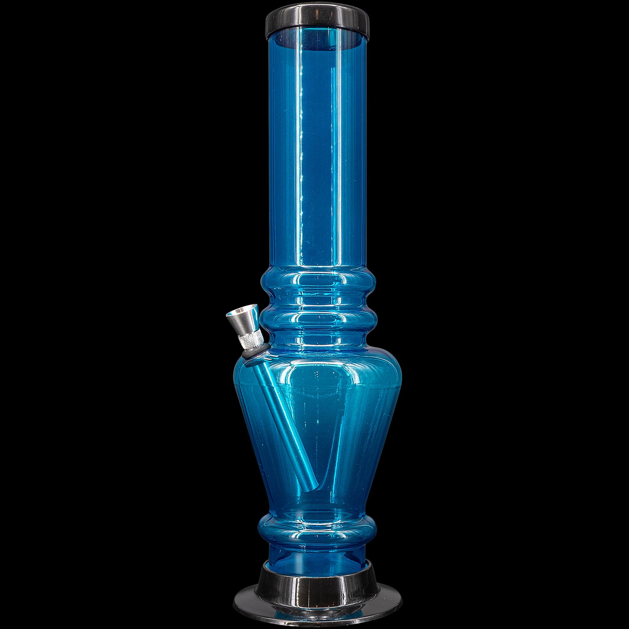 JM Enterprises 12" Acrylic Vase Base Bong - Multiple Colors - Discreet Smoker