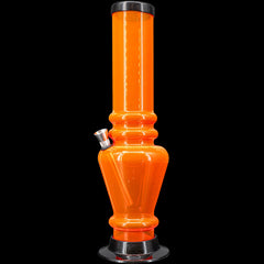 JM Enterprises 12" Acrylic Vase Base Bong - Multiple Colors - Discreet Smoker