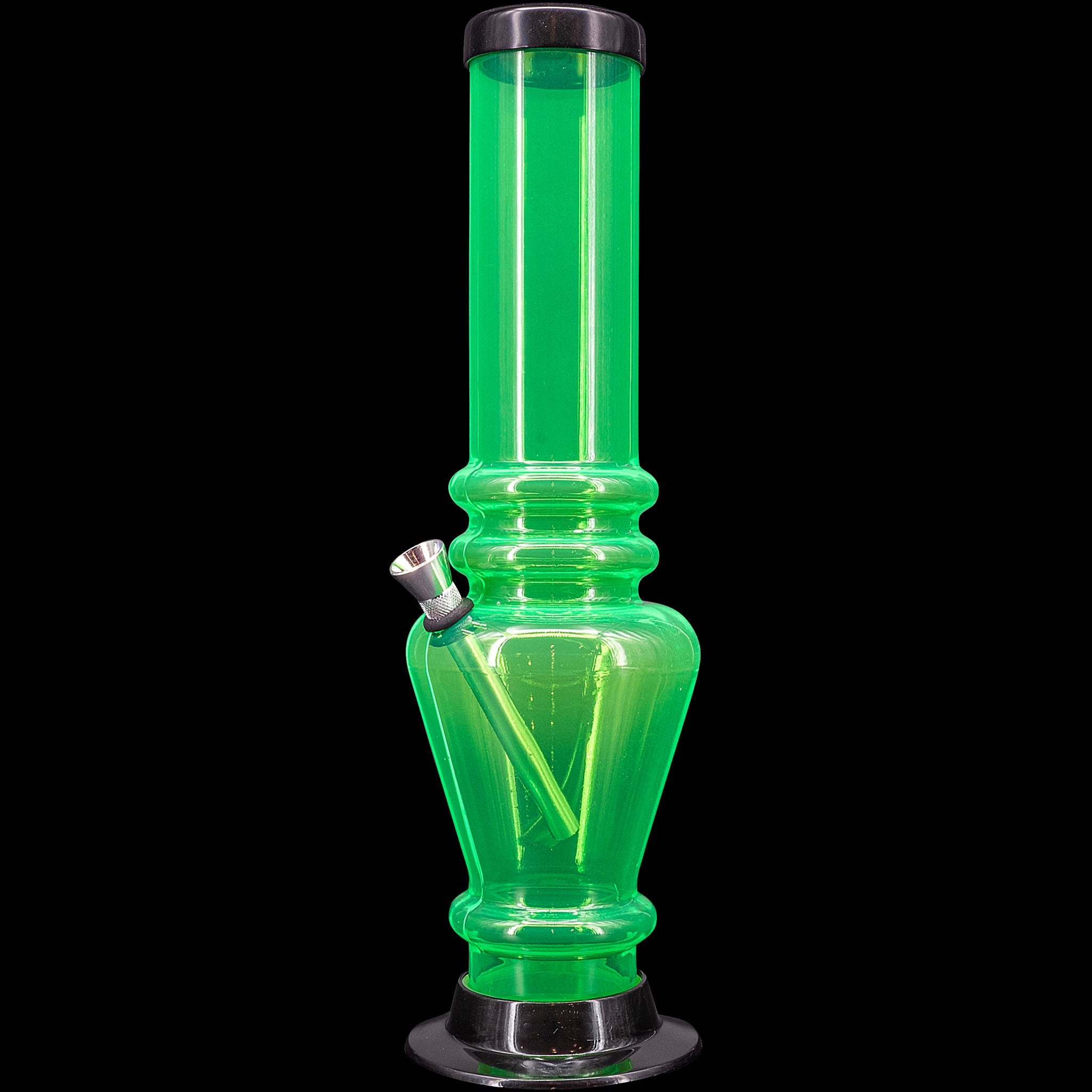 JM Enterprises 12" Acrylic Vase Base Bong - Multiple Colors - Discreet Smoker