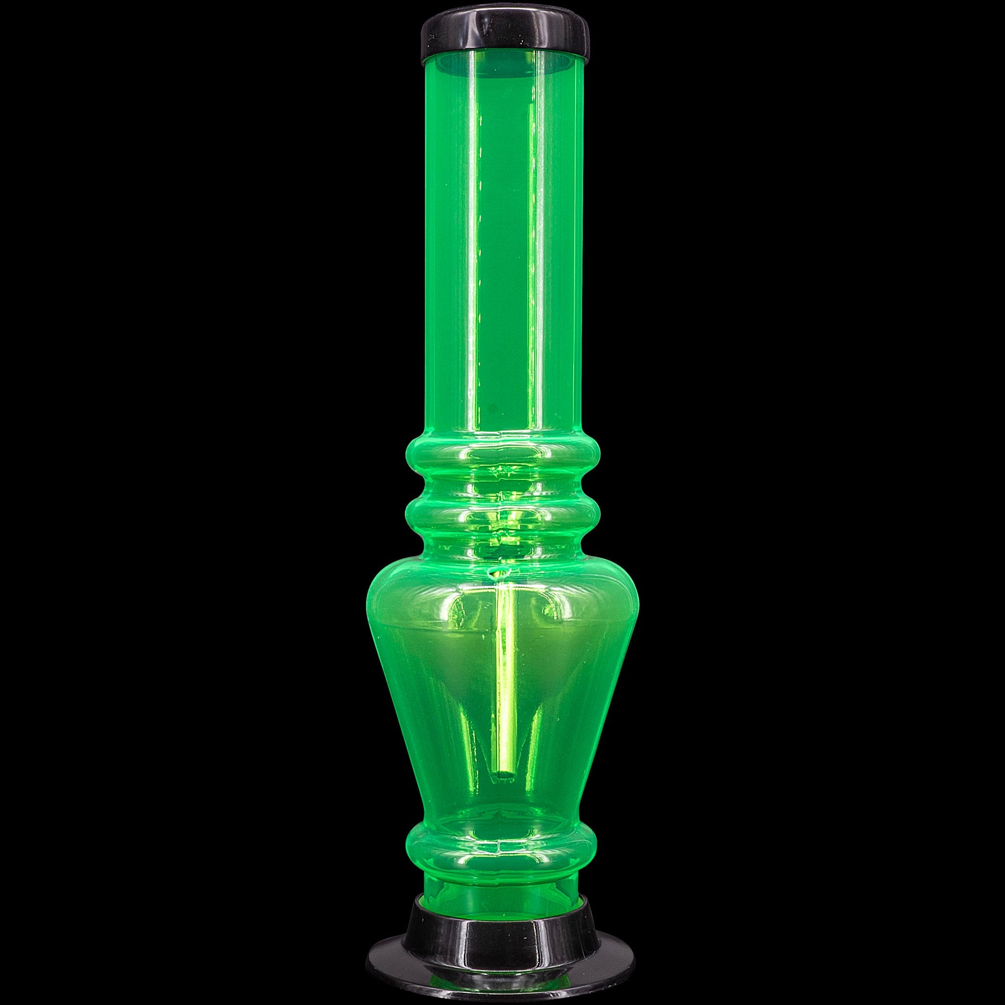 JM Enterprises 12" Acrylic Vase Base Bong - Multiple Colors - Discreet Smoker