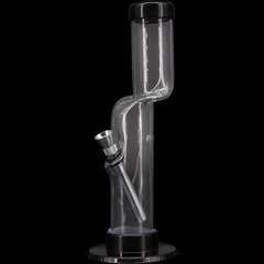 JM Enterprises 9-12" Acrylic Kink Neck Bong - Multiple Colors - Discreet Smoker