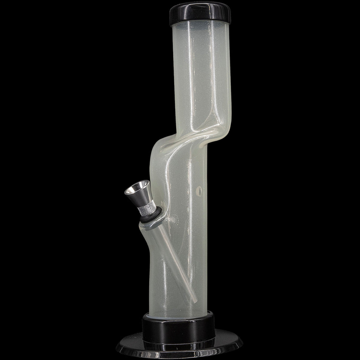 JM Enterprises 9-12" Acrylic Kink Neck Bong - Multiple Colors - Discreet Smoker