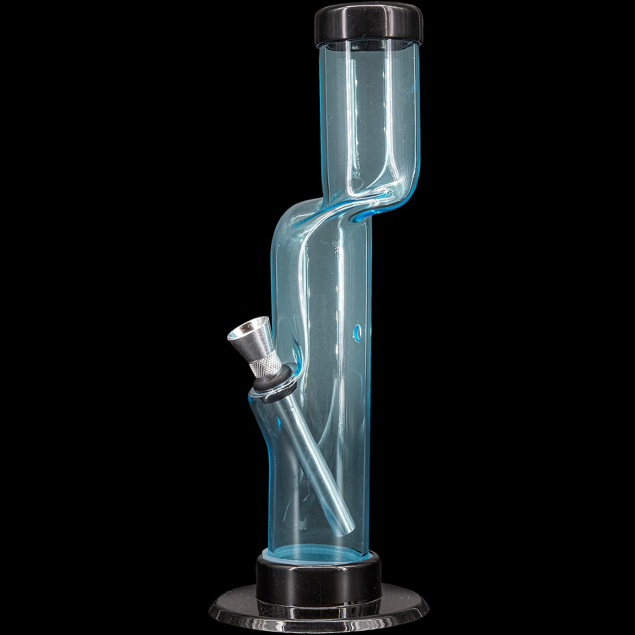 JM Enterprises 9-12" Acrylic Kink Neck Bong - Multiple Colors - Discreet Smoker