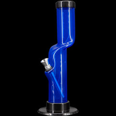 JM Enterprises 9-12" Acrylic Kink Neck Bong - Multiple Colors - Discreet Smoker