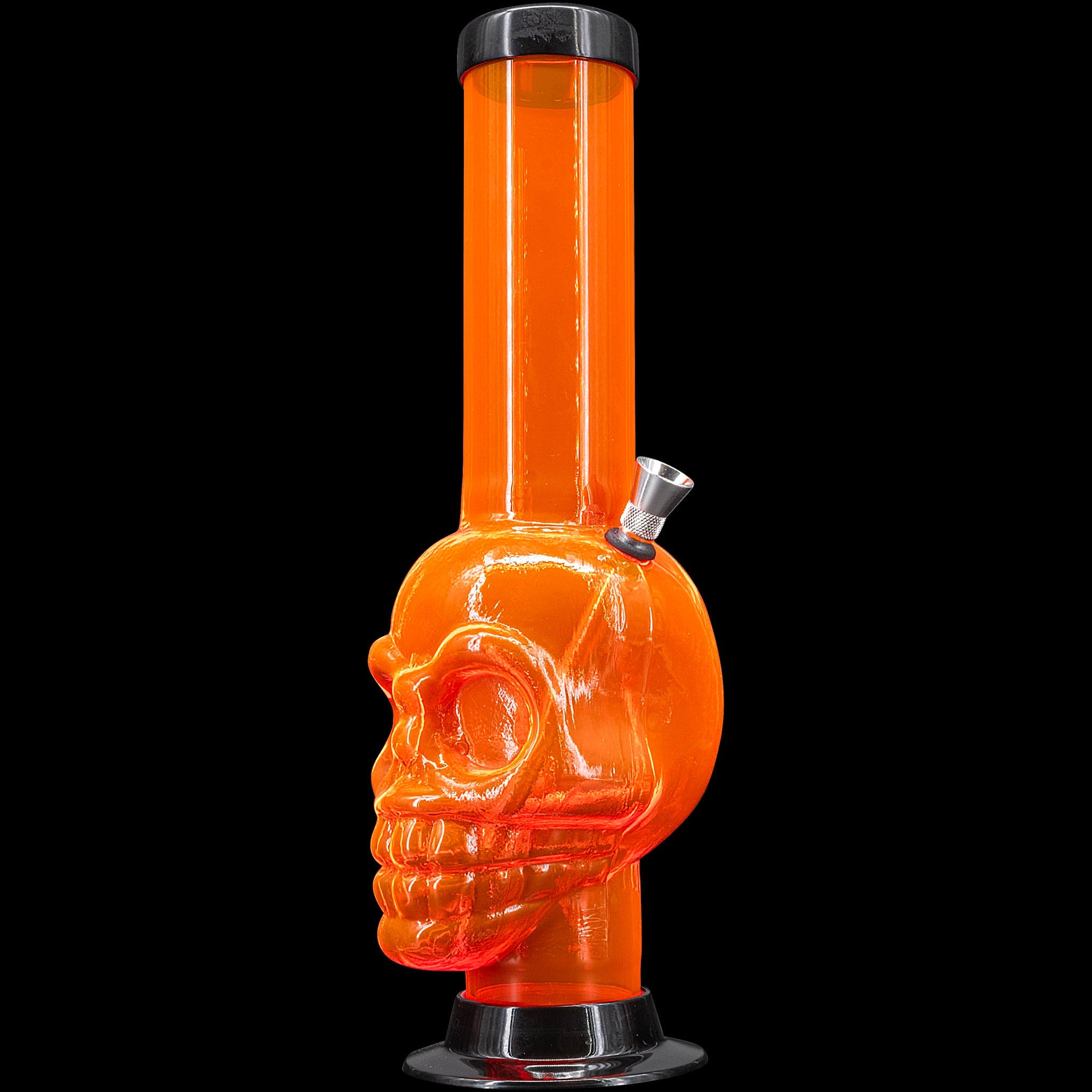 JM Enterprises 12-15" Acrylic Skull Chamber Bong - Multiple Colors - Discreet Smoker