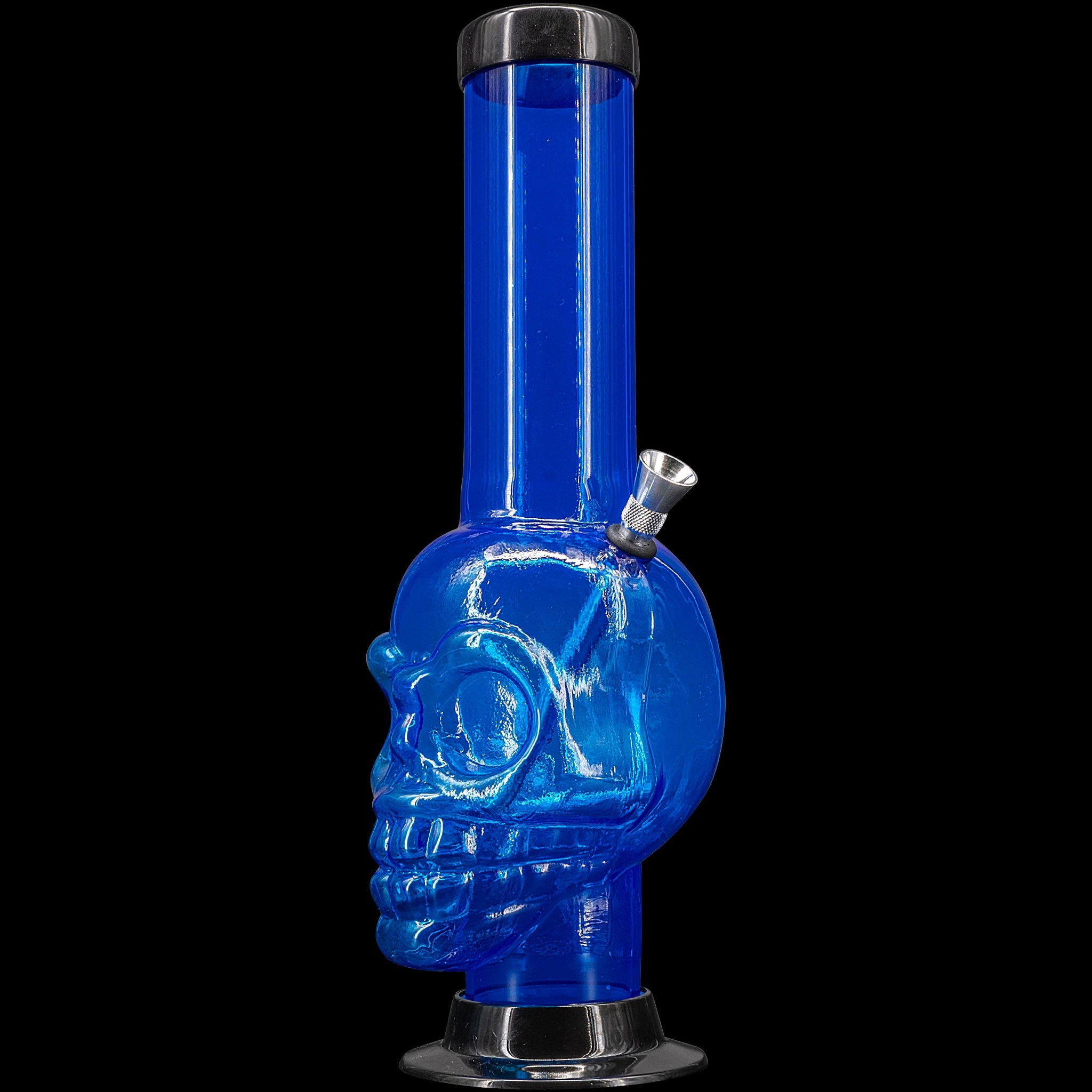 JM Enterprises 12-15" Acrylic Skull Chamber Bong - Multiple Colors - Discreet Smoker