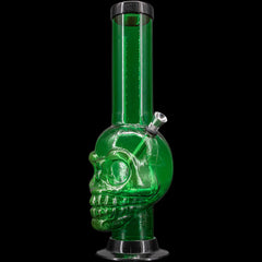JM Enterprises 12-15" Acrylic Skull Chamber Bong - Multiple Colors - Discreet Smoker