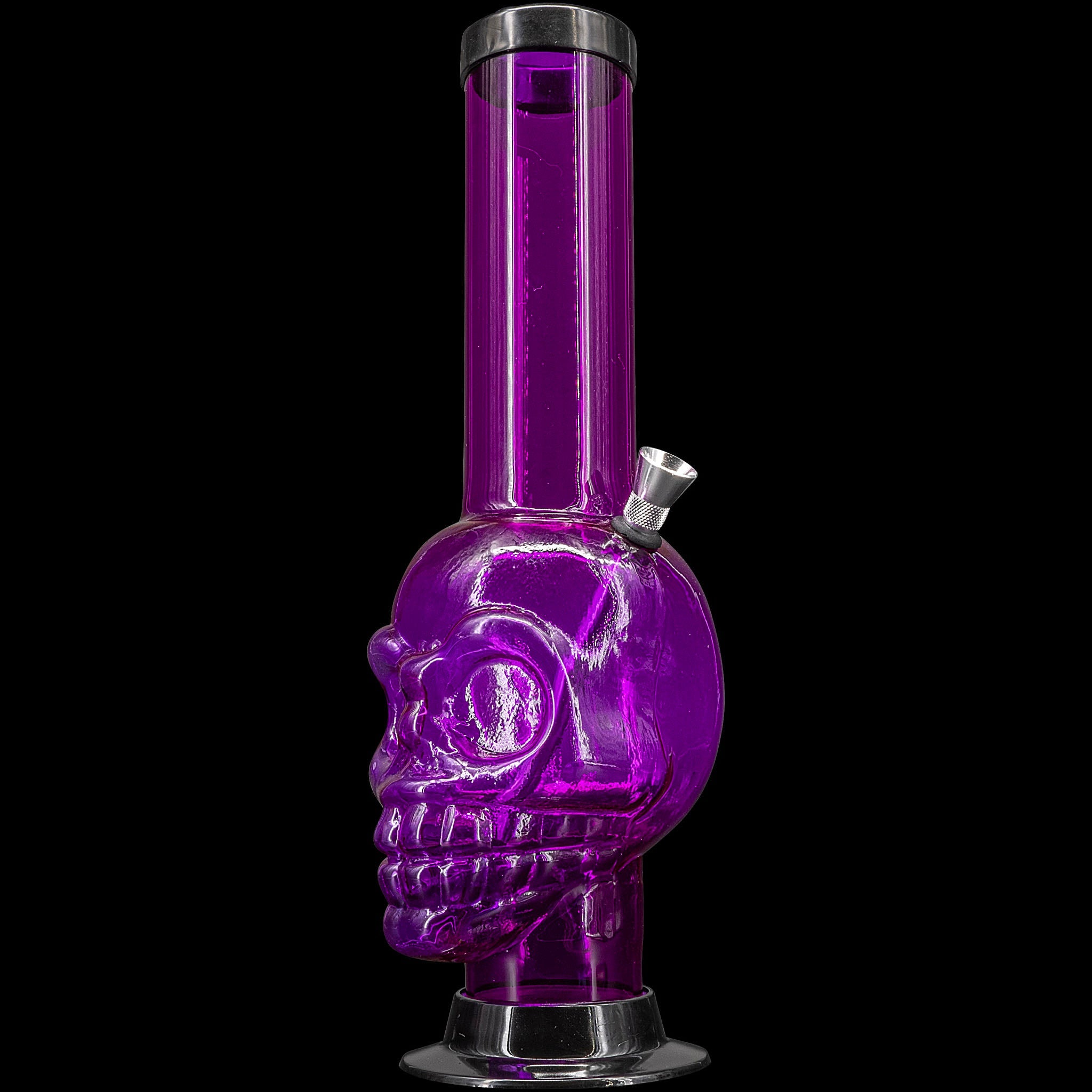 JM Enterprises 12-15" Acrylic Skull Chamber Bong - Multiple Colors - Discreet Smoker