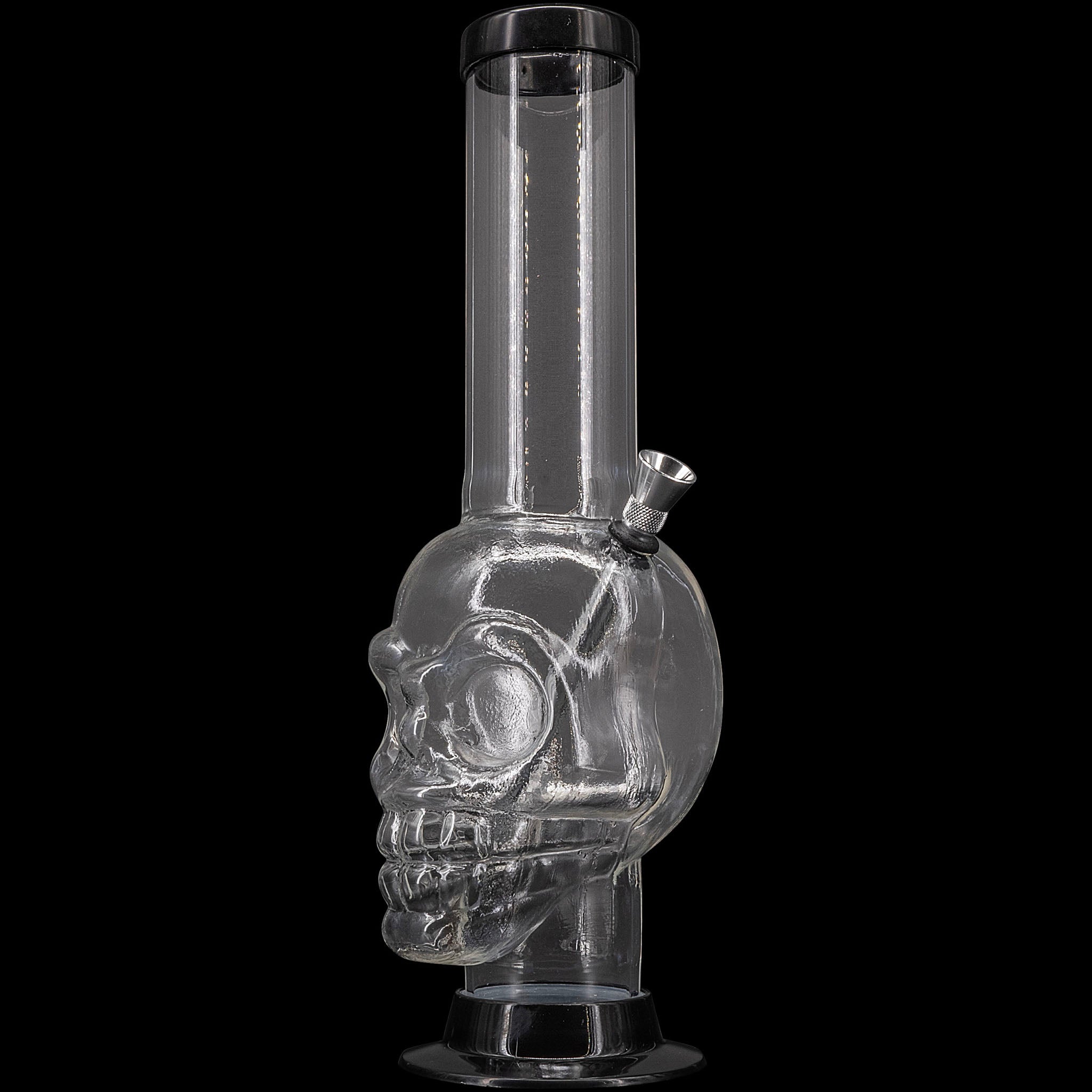JM Enterprises 12-15" Acrylic Skull Chamber Bong - Multiple Colors - Discreet Smoker