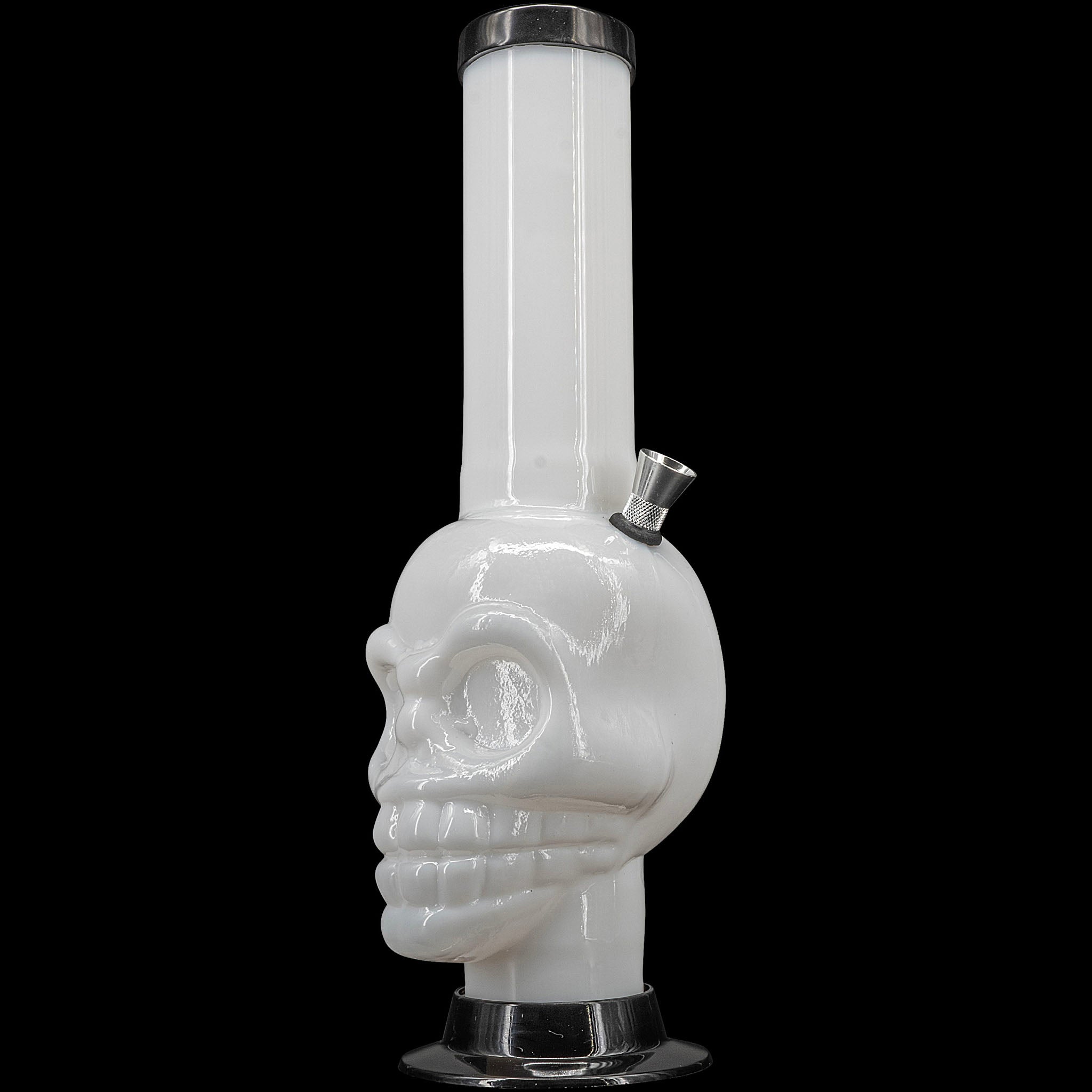 JM Enterprises 12-15" Acrylic Skull Chamber Bong - Multiple Colors - Discreet Smoker