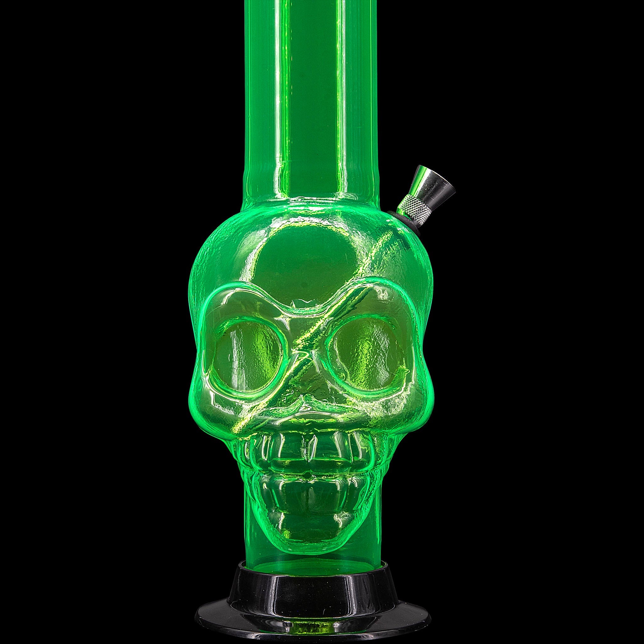 JM Enterprises 12-15" Acrylic Skull Chamber Bong - Multiple Colors - Discreet Smoker