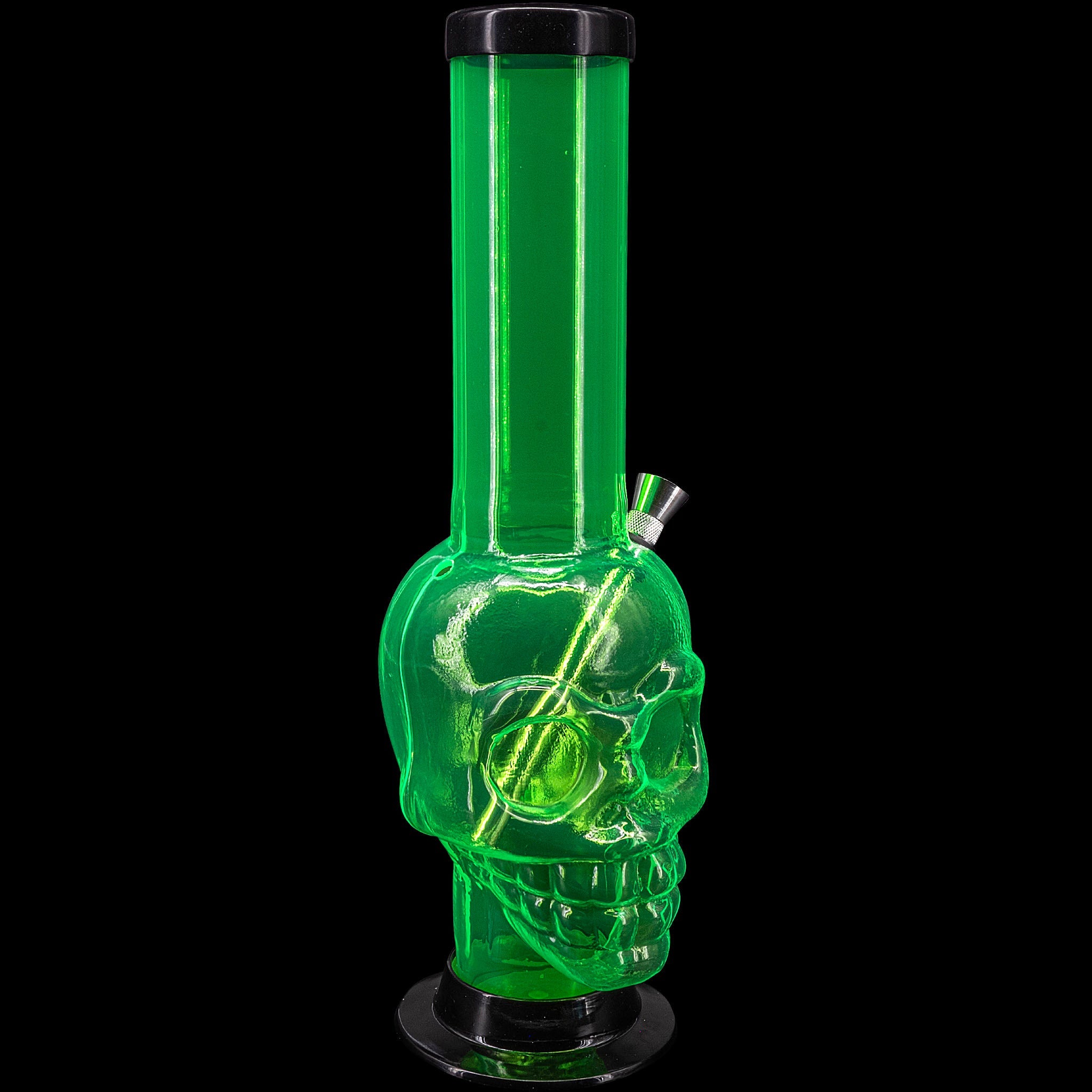 JM Enterprises 12-15" Acrylic Skull Chamber Bong - Multiple Colors - Discreet Smoker