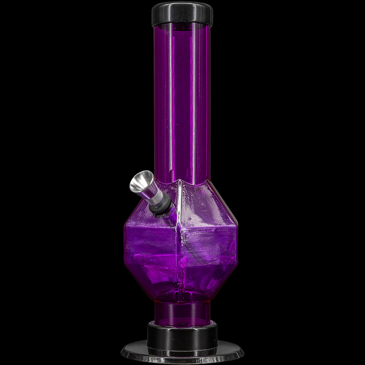 JM Enterprises 9-12" Acrylic Diamond Bong - Multiple Colors - Discreet Smoker